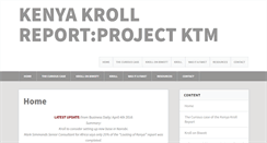 Desktop Screenshot of kenyakrollreport.com